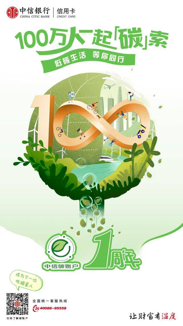 皇冠信用盘会员开户_“中信碳账户”迎来1周年 百万用户开启绿色生活