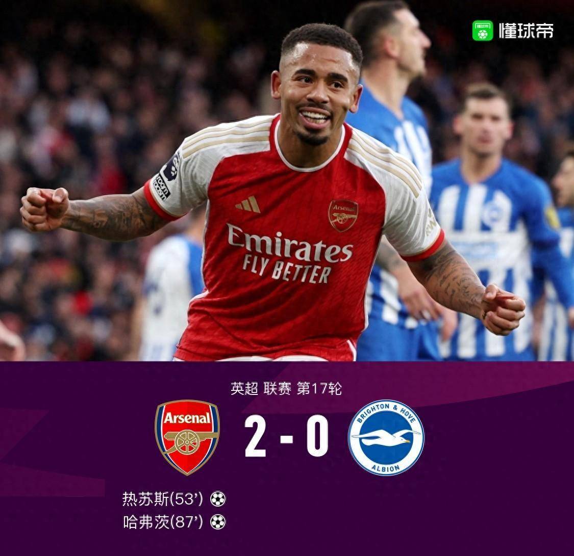 皇冠信用网登2_剑南春|阿森纳2-0布莱顿暂登榜首皇冠信用网登2,热苏斯、哈弗茨建功