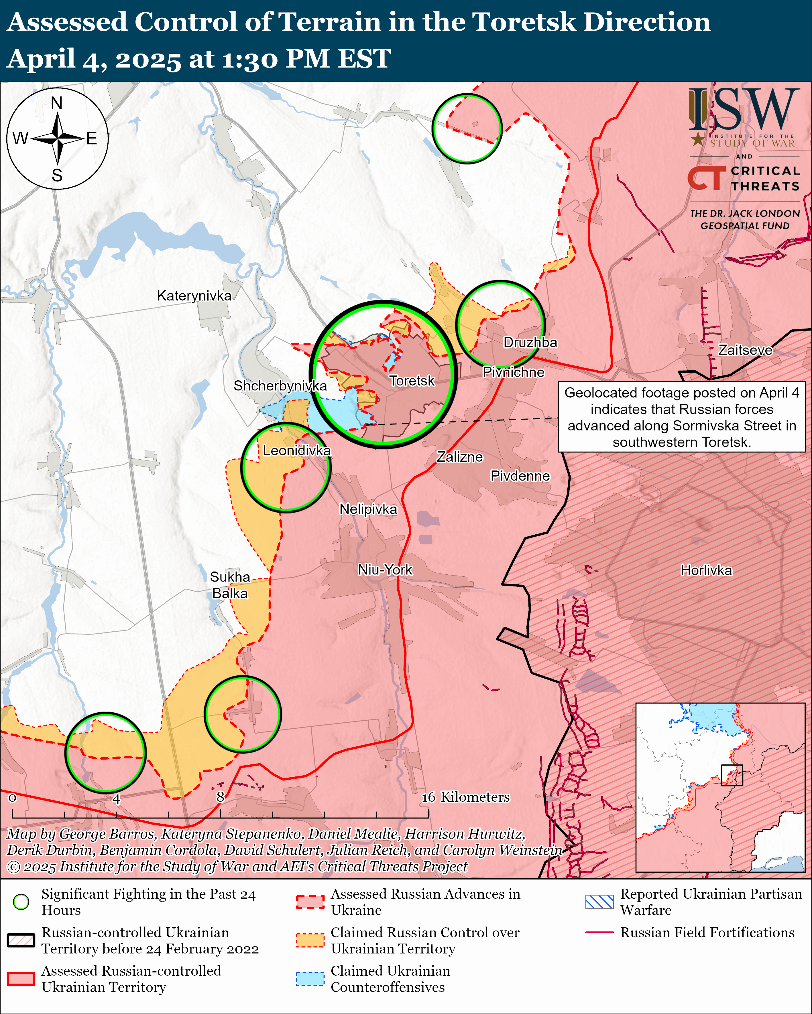 皇冠信用網网址_2025年4月5日俄乌战局：俄军托列茨克强攻皇冠信用網网址，乌军查西夫亚尔反击