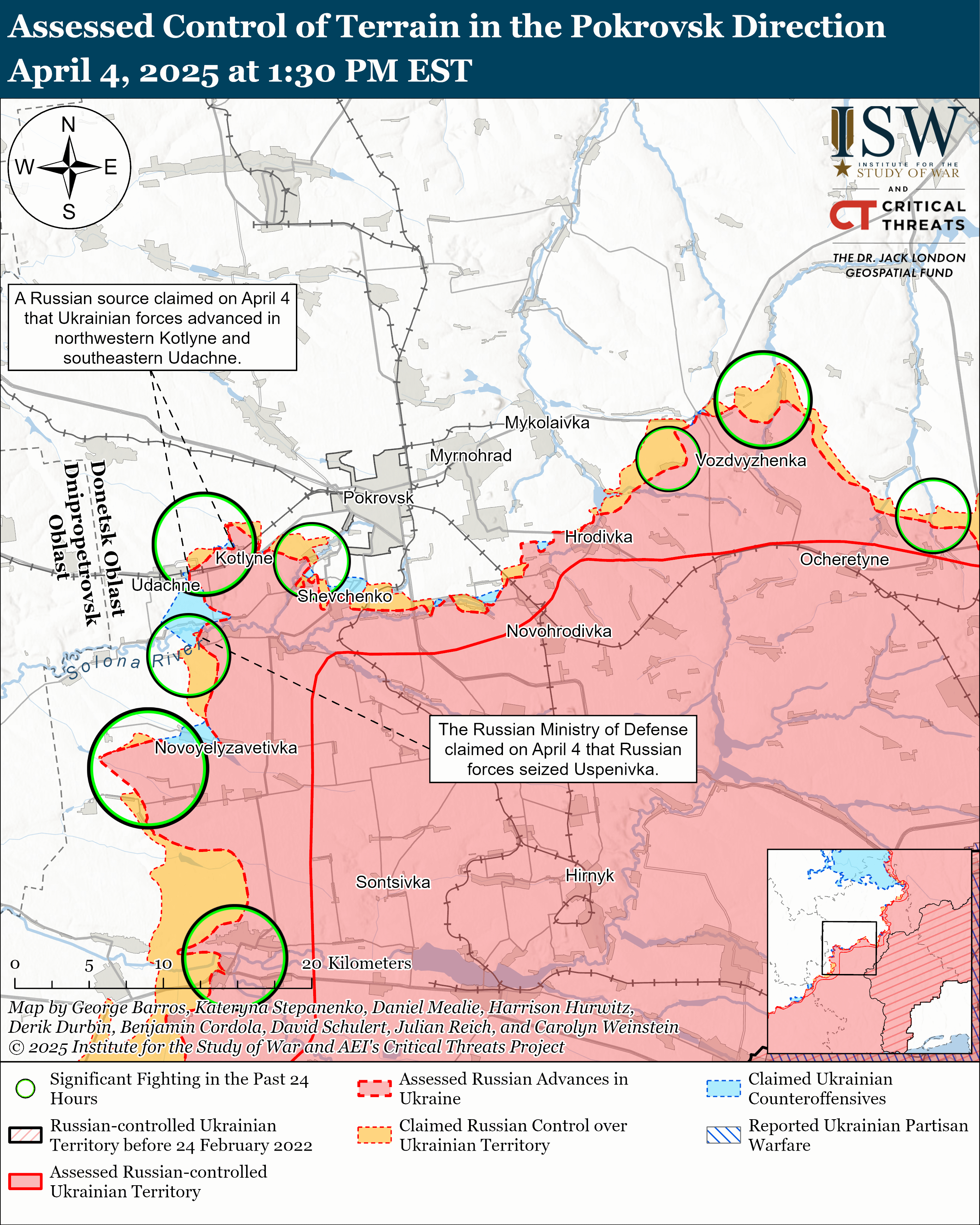 皇冠信用網网址_2025年4月5日俄乌战局：俄军托列茨克强攻皇冠信用網网址，乌军查西夫亚尔反击