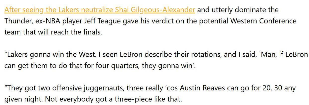 皇冠信用網会员申请网址
_蒂格:湖人将夺得西部冠军!美媒最新概率:快船4%皇冠信用網会员申请网址
,火箭9.1%