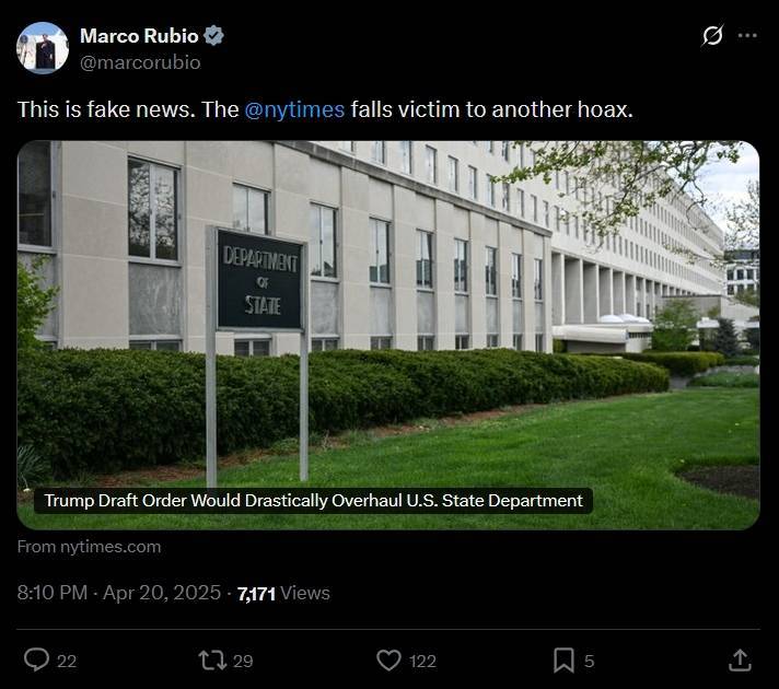 怎么申请皇冠信用盘代理_特朗普大刀砍向鲁比奥的国务院怎么申请皇冠信用盘代理？“236年来最大重组之一”