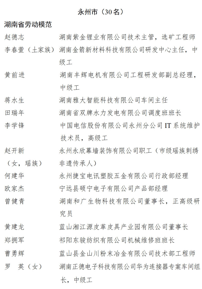 皇冠信用盘开户_中共湖南省委湖南省人民政府关于表彰湖南省劳动模范和先进工作者的决定