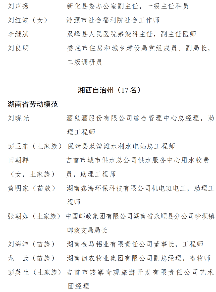 皇冠信用盘开户_中共湖南省委湖南省人民政府关于表彰湖南省劳动模范和先进工作者的决定