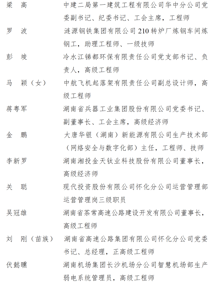 皇冠信用盘开户_中共湖南省委湖南省人民政府关于表彰湖南省劳动模范和先进工作者的决定