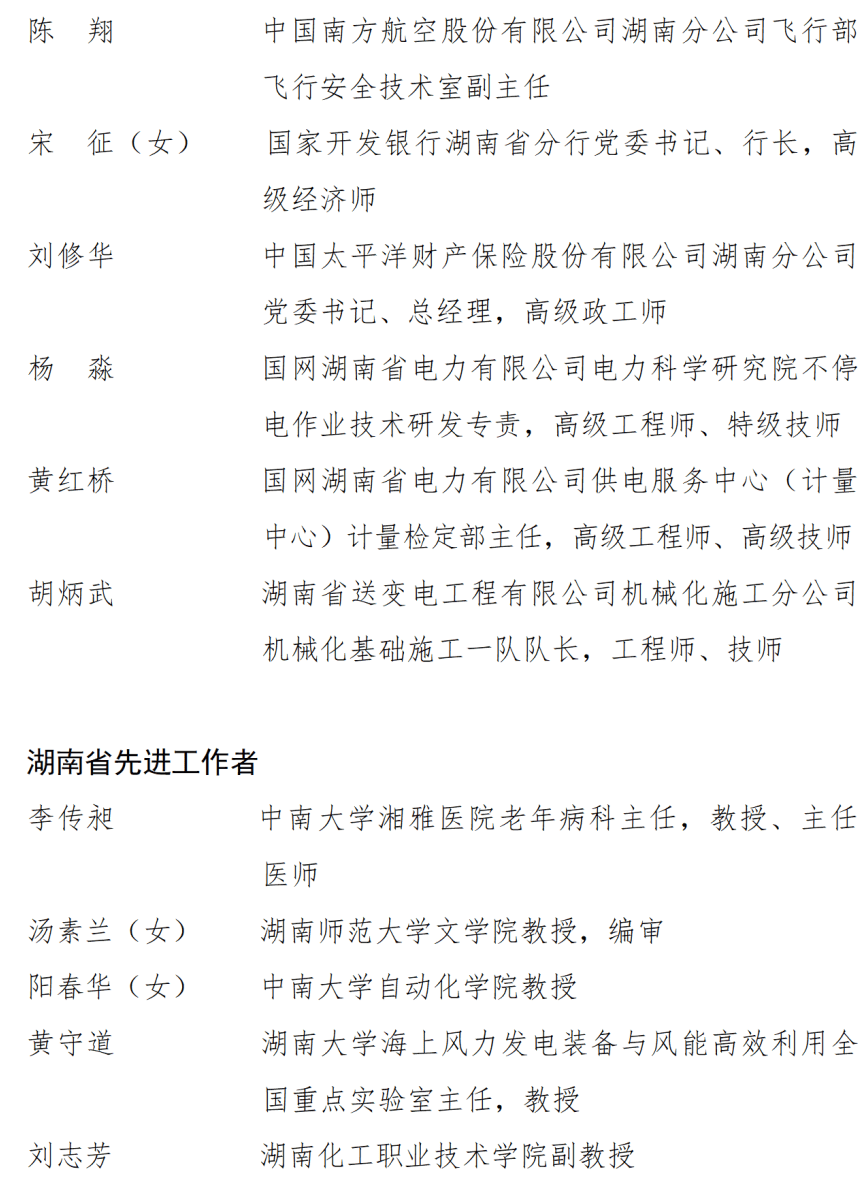 皇冠信用盘开户_中共湖南省委湖南省人民政府关于表彰湖南省劳动模范和先进工作者的决定