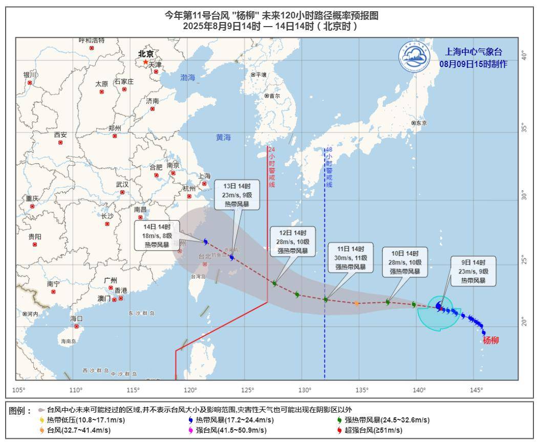 爱尔兰超级联赛_第11号台风“杨柳”突然北抬爱尔兰超级联赛！明天闵行或将下开水……