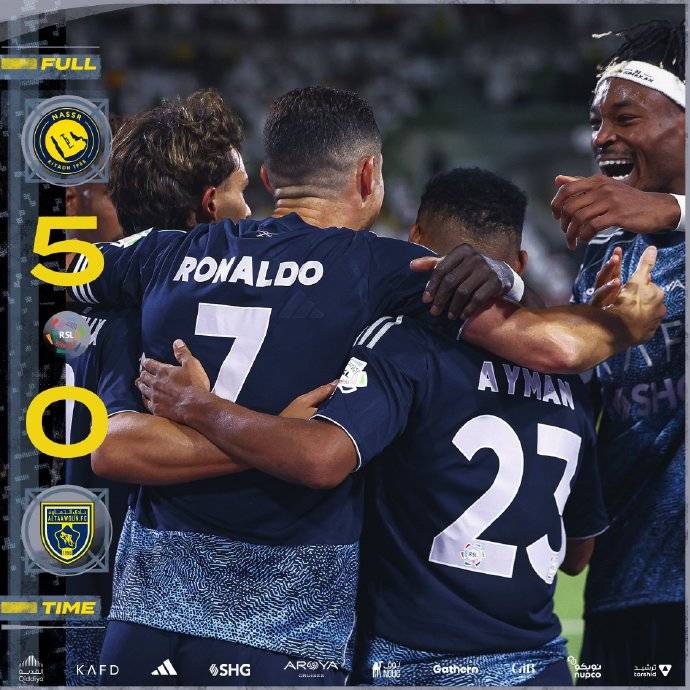 皇冠信用网代理注册_沙特联-C罗点射菲利克斯戴帽 利雅得胜利5-0取开门红