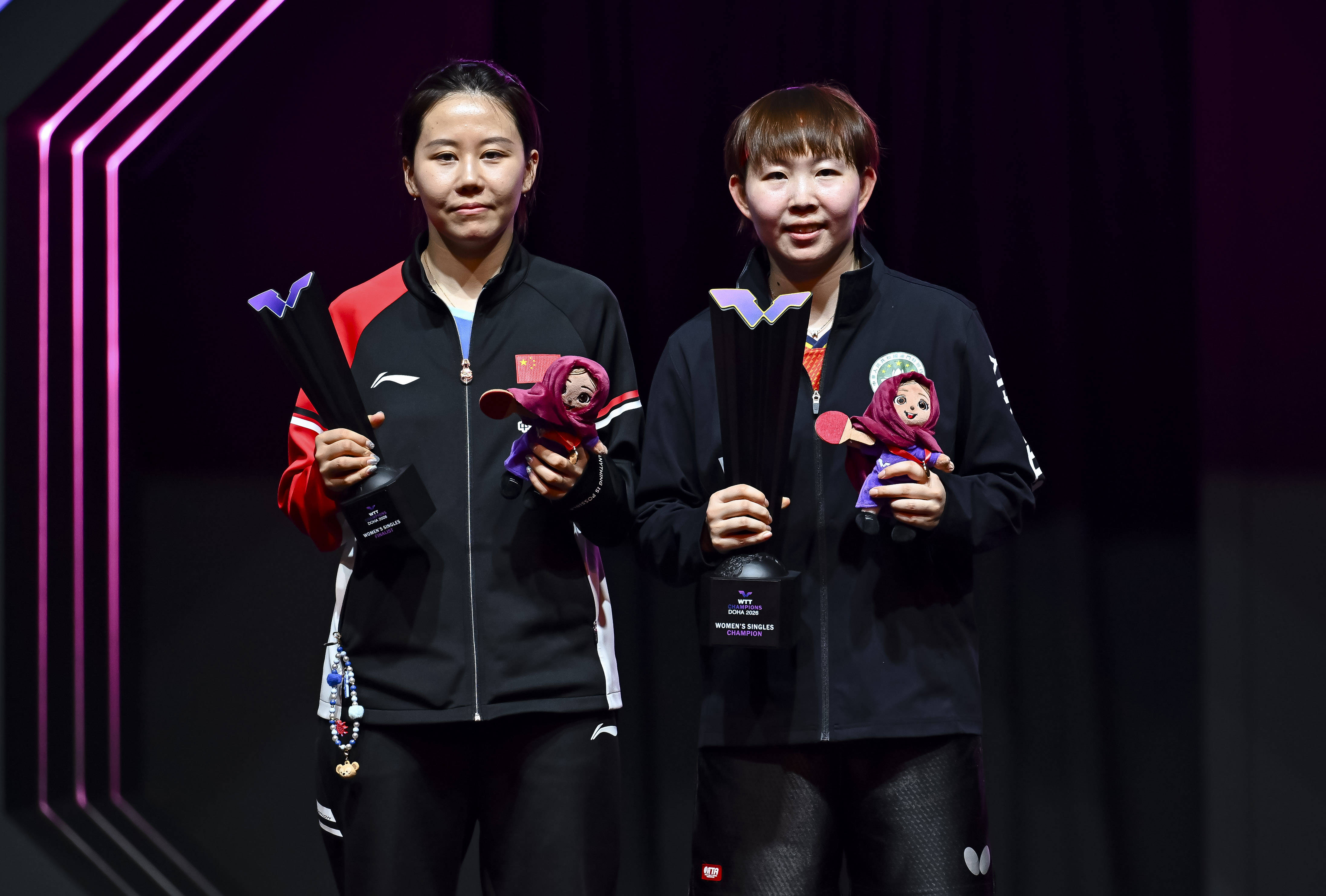 皇冠登2代理_（体育）乒乓球——WTT多哈冠军赛：朱雨玲女单夺冠